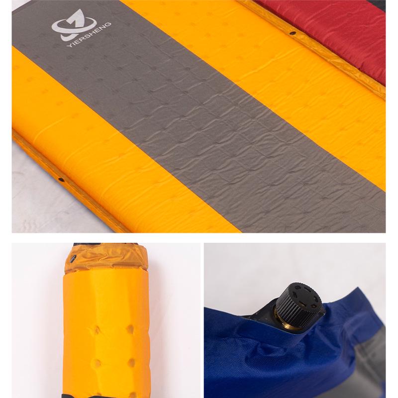 Portable Self-Inflating Camping Mat: Moisture-Proof, Splicable, Inflatable Bed for Tents