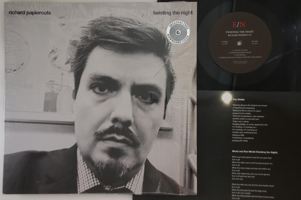 12inch Record RICHARD PAPIERCUTS - Twisting The Night EN032 EVER/NEVER 2018 Non Japan Rock Used