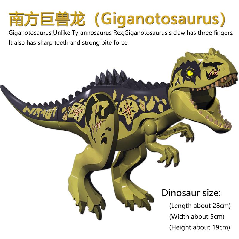 Большие Строительные Блоки Динозавры Гигантозавр Белый Ветер Бог Птерозавр Теризинозавр DIY Кирпичики Игрушки Для Детей Рождественские Подарки