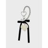 FALLETT Heart Motif Key Ring Silver