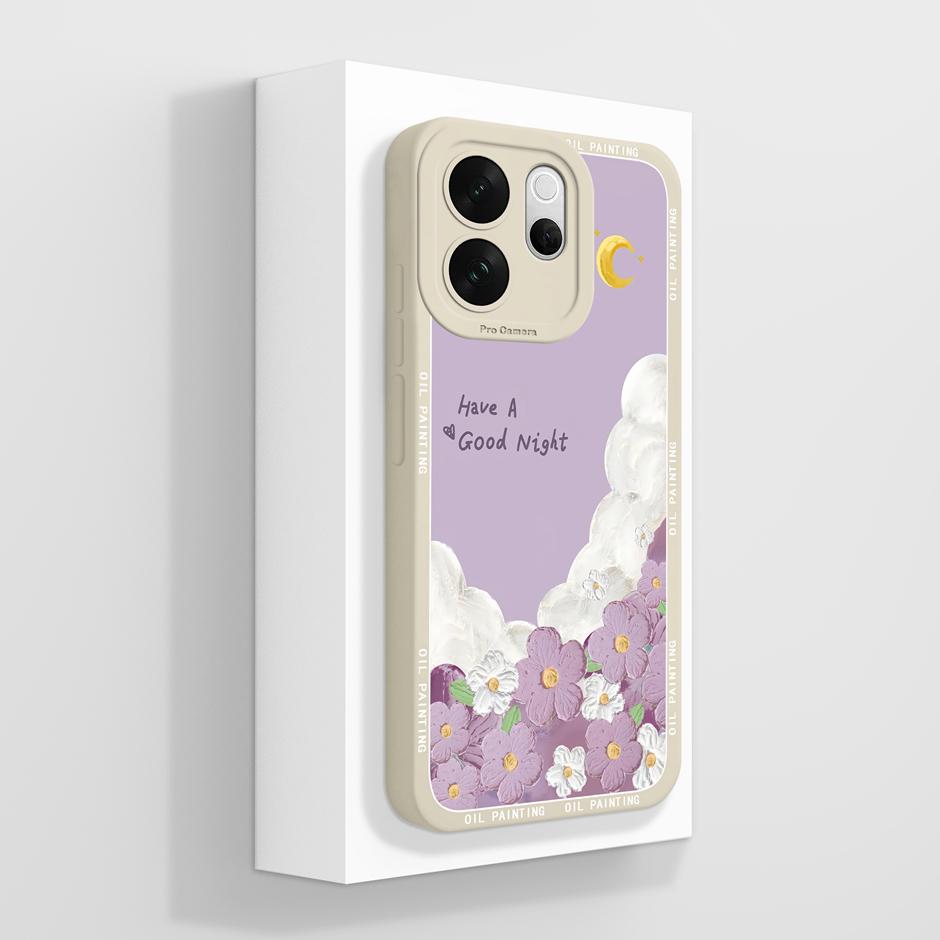 For VivoV70 V70Elite V70FE Case Love Heart Flower Dustproof Drop-Resistant Minimalist Protector For Vivo V70 FE Elite Capinha