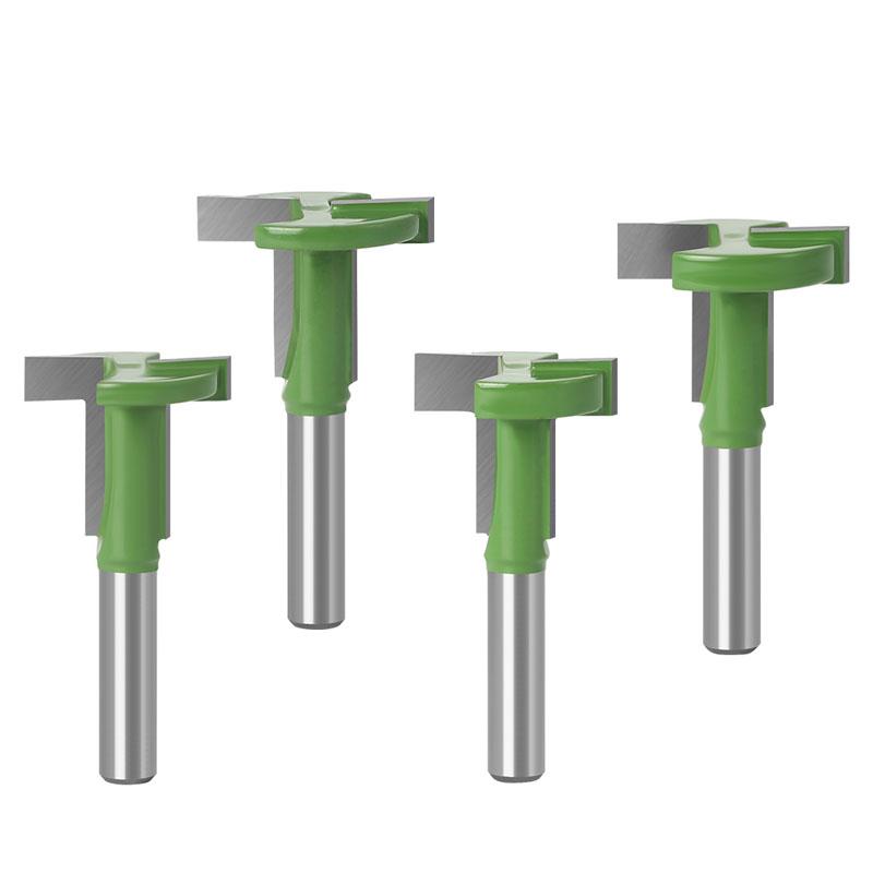 1 bucată 8 mm freză pentru freza cu caneluri pentru margini drepte, tăiere pentru instrumente cu mâner pentru prelucrarea lemnului