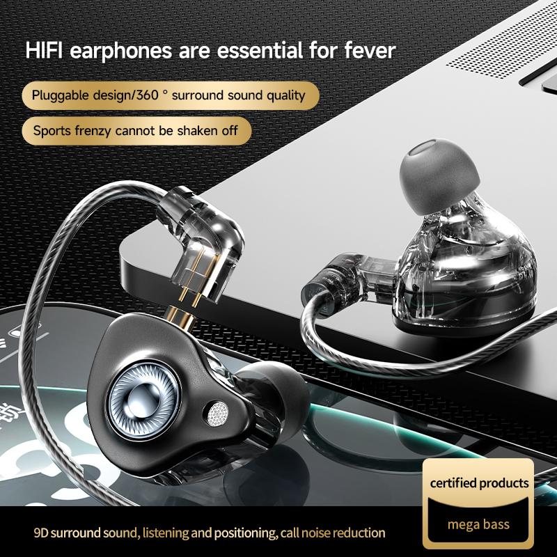 Digitale Chip Kabelgebundene Kopfhörer 3,5 mm AUX/Typ C HIFI In-Ear Einsteckbare Headsets Mit Mikrofon Für Samsung Huawei Xiaomi OPPO iPad PC PS4 PS5 PC