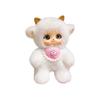 Cute Family Vinyl Doll Cute Bear Sheep Rabbit Frog Plush Pendant Bag Cute Little Doll Treasure
