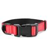 Reflective Nylon Dog Collars Adjustable Safe Pet Collar for Small Medium Large Dogs(Red L)