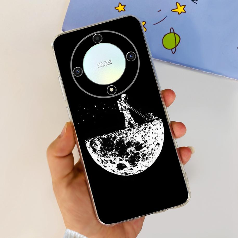 For Honor X9b 5G Case 2023 Fashion Flower Clear Silicone Soft Back Cover For Honor X9a RMO-NX1 Funda HonorX9 X 9 X 9B X 9A Coque