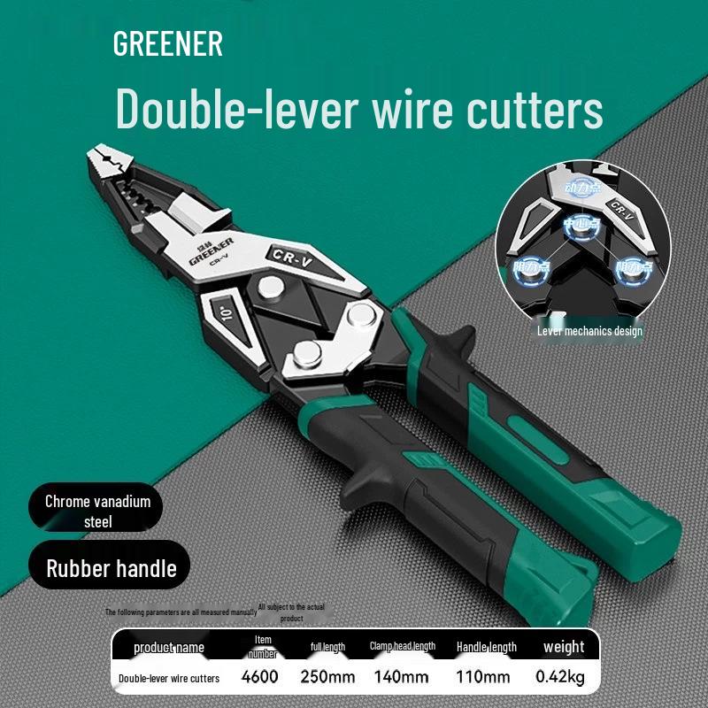 Green Forest Multifunctional Bolt Cutter: Steel Bar and Wire Cutting Pliers, Forceful and Labor-Saving Special Pliers.