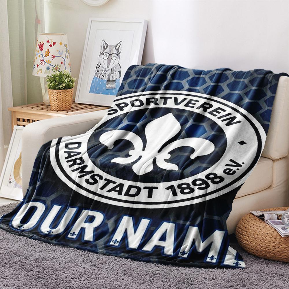 1PC Custom Name VfB Stuttgart Patterned Flannel Blanket Suitable For All Seasons for Home Decor Warmth and Comfort Gifts Holiday Present