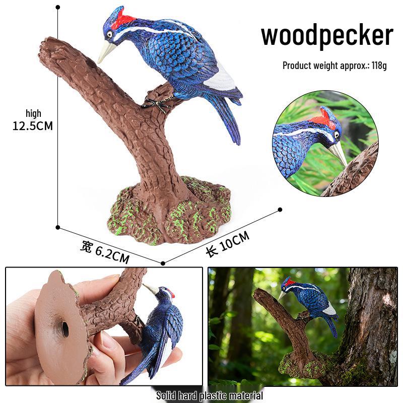 Children's Animal Simulation Toy Set: Eagle, Falcon, Secretary Bird, Owl Figurines