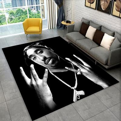Rapper Eminem Tupac 2pac Hip Hop Rap God Koberec pro hernu, ložnici, obývací pokoj, pohovku, domácí dekorace, dětský koberec, protiskluzový