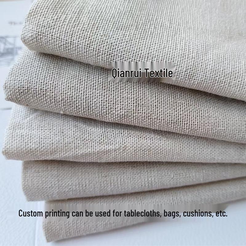 Cotton Linen Printed Fabric for Luggage, Tablecloths, Throw Pillows, Sofa Covers, and Crafts