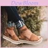 Sandali Zeppa Estivi da Donna Eleganti e Chic con Stampa Leopardo Espadrillas