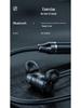 New Neck-Hanging Bluetooth Wireless Sports Earphones with In-ear Magnetic Silicone Design