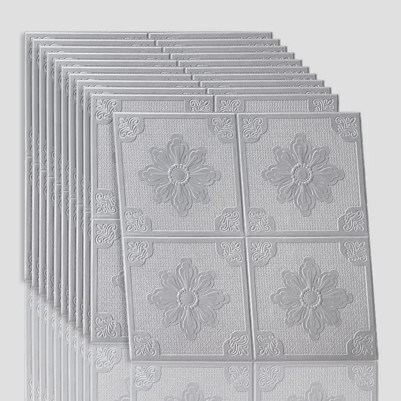 European Style Simple 3D Wall Stickers Ceiling TV Background Decor Wallpaper House Renovation Accessories Waterproof Decoration