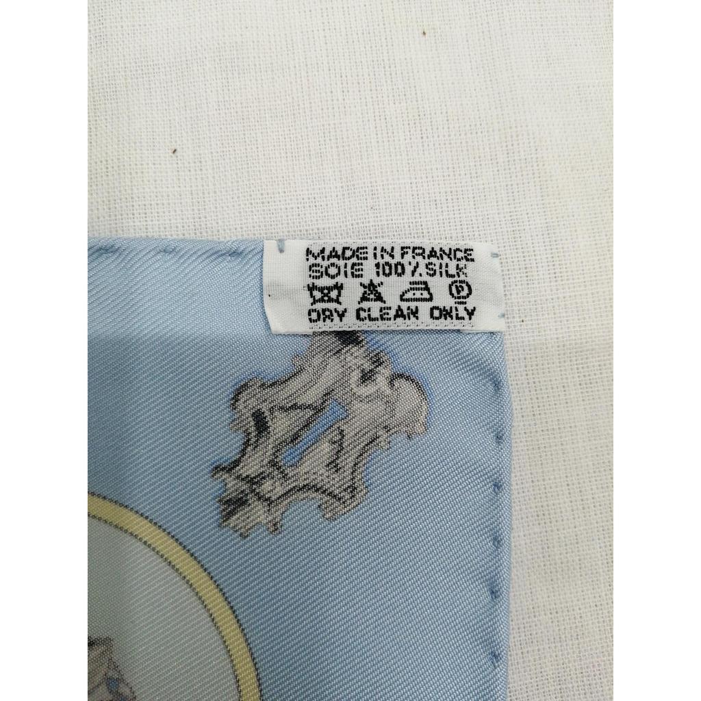 Used HERMES Blue Carre 40