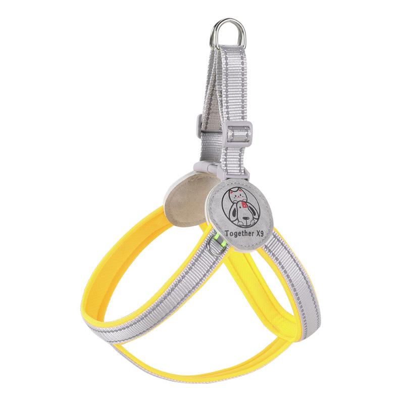 Guinzaglio per animali domestici, imbracatura riflettente, stile gilet, guinzaglio per cani