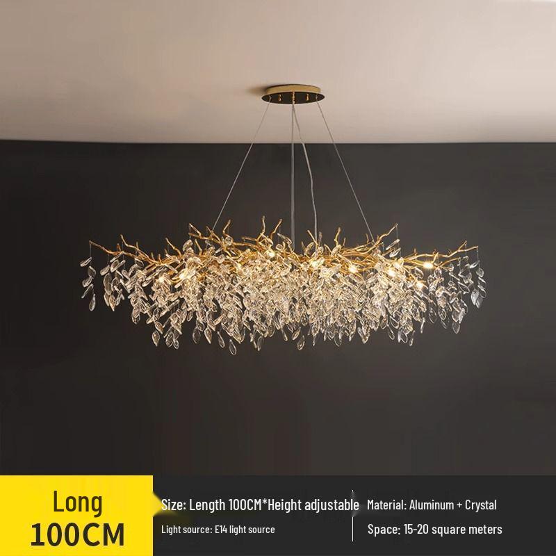 Elegant French Crystal Chandelier for Grand Duplex Living Room