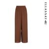 ELLASSAY Women's 2025 Early Autumn Brown Wide-Leg Casual Pants