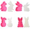 Cute Rabbit Silicone Mold 3D Animal Candle Scented Making Epoxy Mould DIY Handmade Easter Gift Baking Tools Home Decor