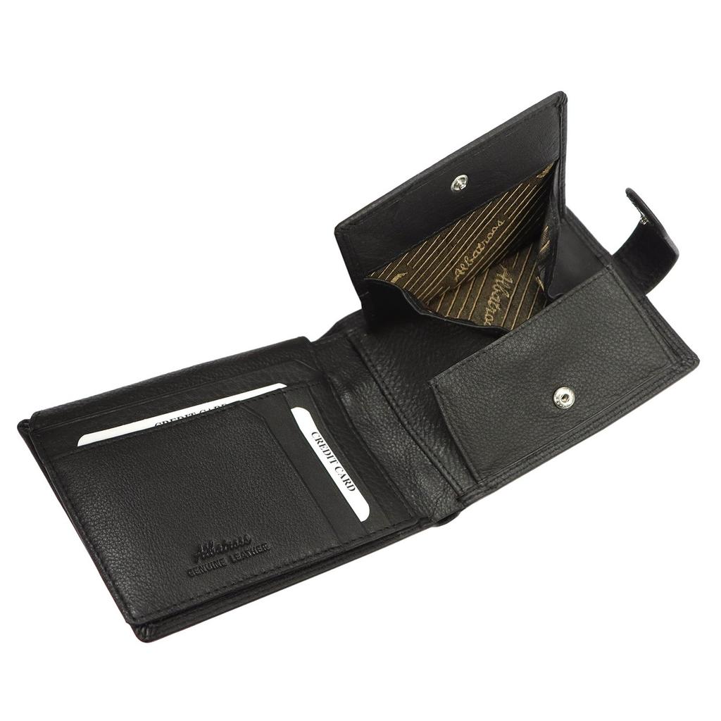 Skórzany rozbudowany męski portfel Albatross RFID