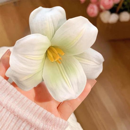 Damen Haarspange Künstliche Blume Dekor Seitenpony Haarspange Tägliches Tragen Party-Treffen Frisuren Haardekoration