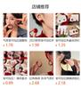 Retro Hong Kong Style Red Drip Glaze Stud Earrings For Women'S Spring And Summer Light Luxury Temperament High-End Earrings Niche Design New Earrings