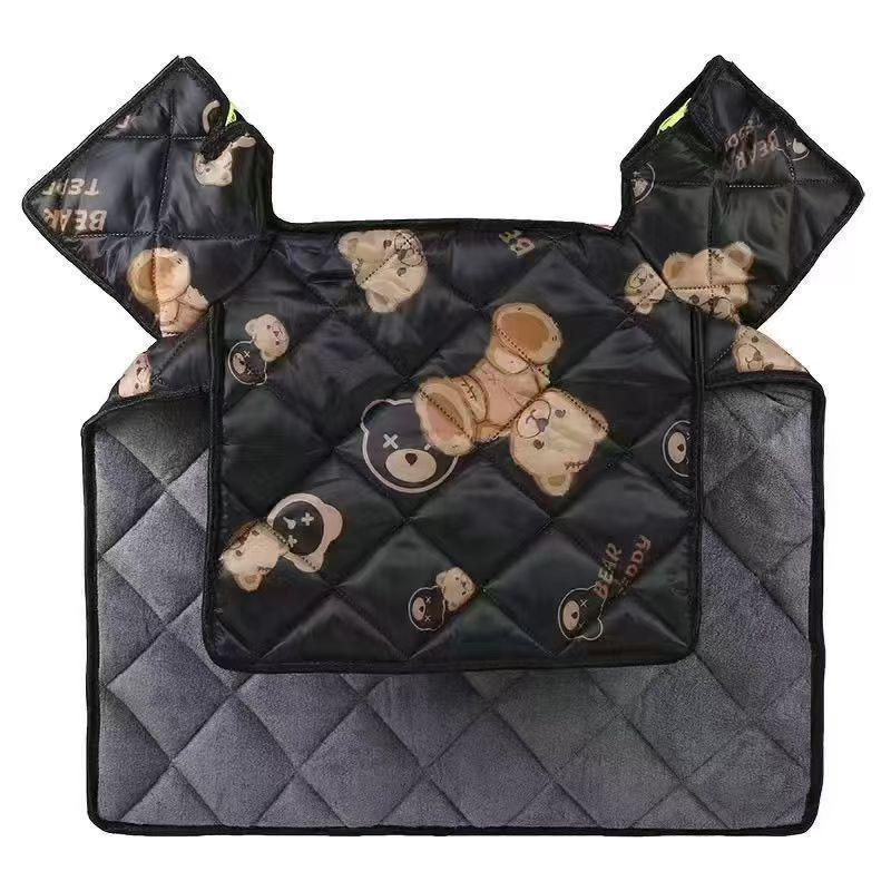 Thickened Waterproof Fleece-lined Windshield for Electric Vehicles - Cold-Proof Cover for Spring, Autumn, and Winter