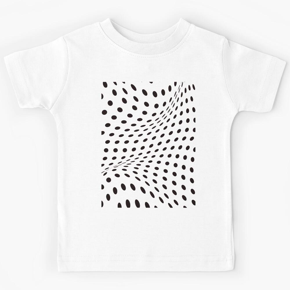 Warped black dot on Neon colors pattern Kids T-Shirt 110