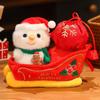 Claus Christmas Santa Snowman Penguin Sled Plush Doll Pendant Toy Children