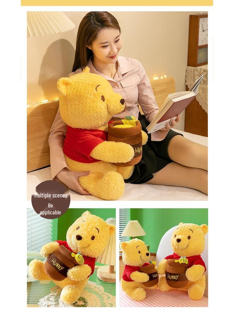 Honey Pot Pooh Bear Plush Toy - Sleeping Pillow Gift for Boys and Girls