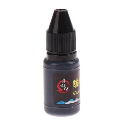10Ml Siyah Baskı Mürekkebi Su Geçirmez Özel Mürekkep Damga Baskısı İçin Yıkama Solmaz