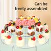 3 Tiers Acrylic Display Risers Storage Stand for Perfume Cupcake Figures and Desserts Home Decoration Organizer