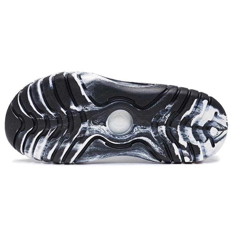 Rigoror Shark Dark Current Vattentäta Halkfria Mjuka Elastiska Tysta Slitstarka Tofflor Unisex Sandaler Midnattsvart Rigoror-vit Z123260506-8