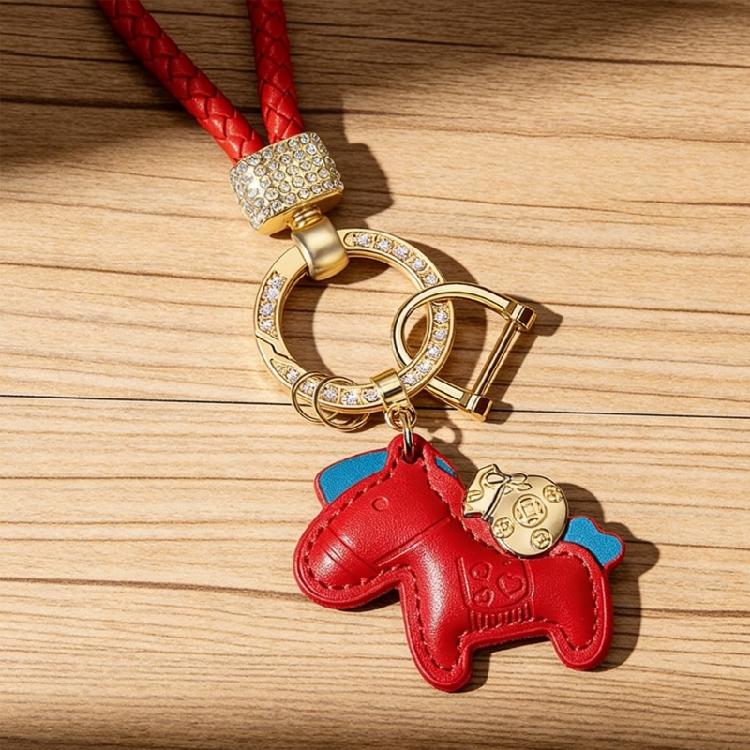 Travel Horse Keychain Craft Of Leather And Alloy Great For Keys Bags