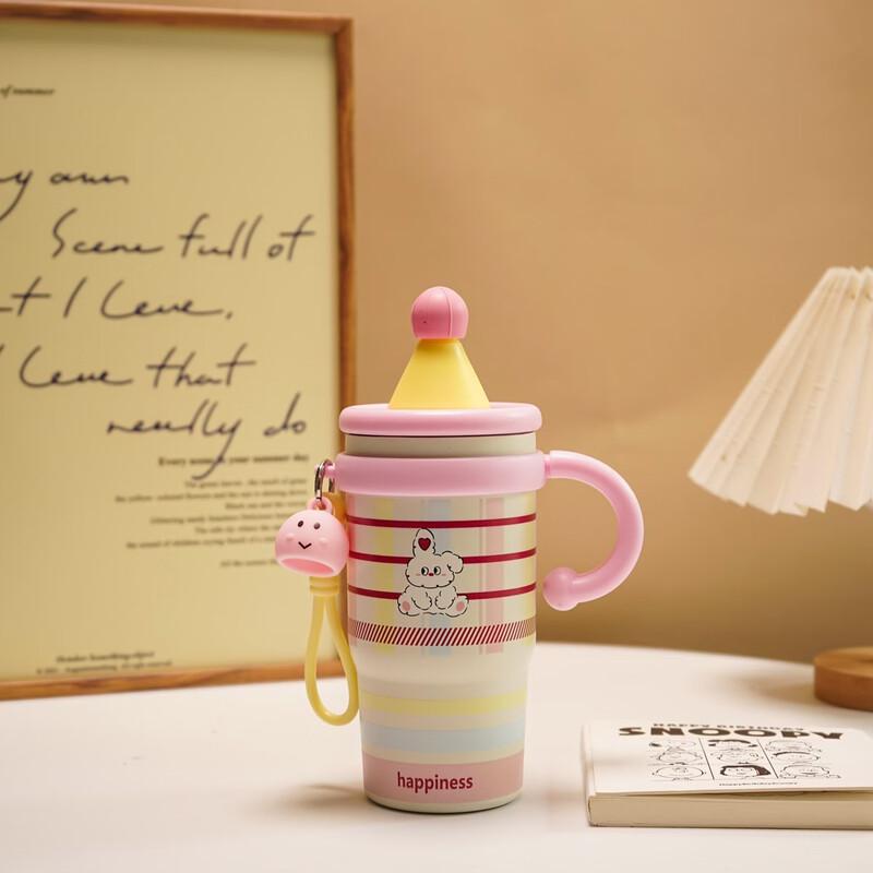 OLOEY Kids  Cartoon Stainless Steel Tumbler with Straw
