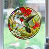 Hummingbird Window Decals Non-Adhesive Warning Sticker Double-Sided Design Decoration Tool For Home School Dormitory And Hotel
