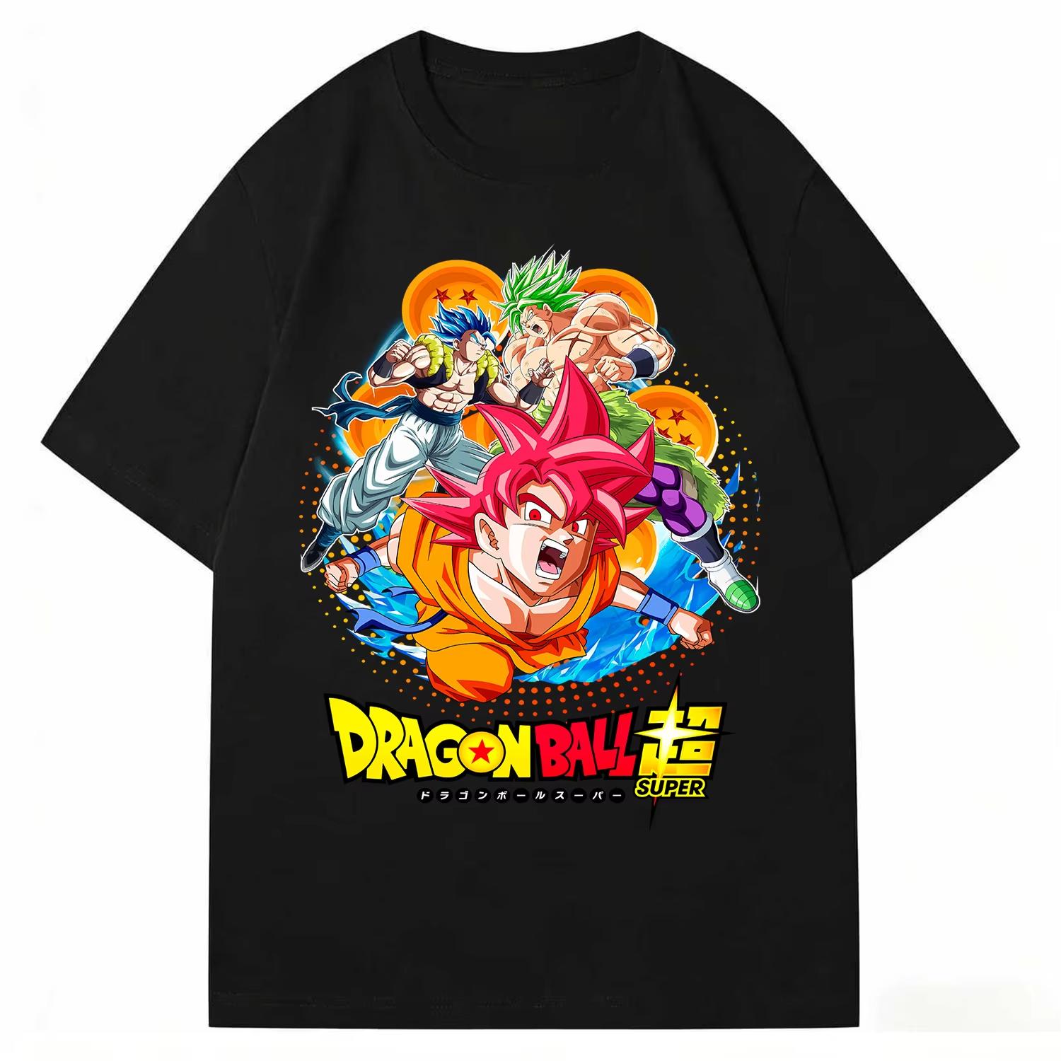 

Dragon Ball Vintage Super Saiyan Goku Frieza Print Shirt pure Cotton Unisex TShirt Unisex High Quality Streetwear Tee 2026 Summer M