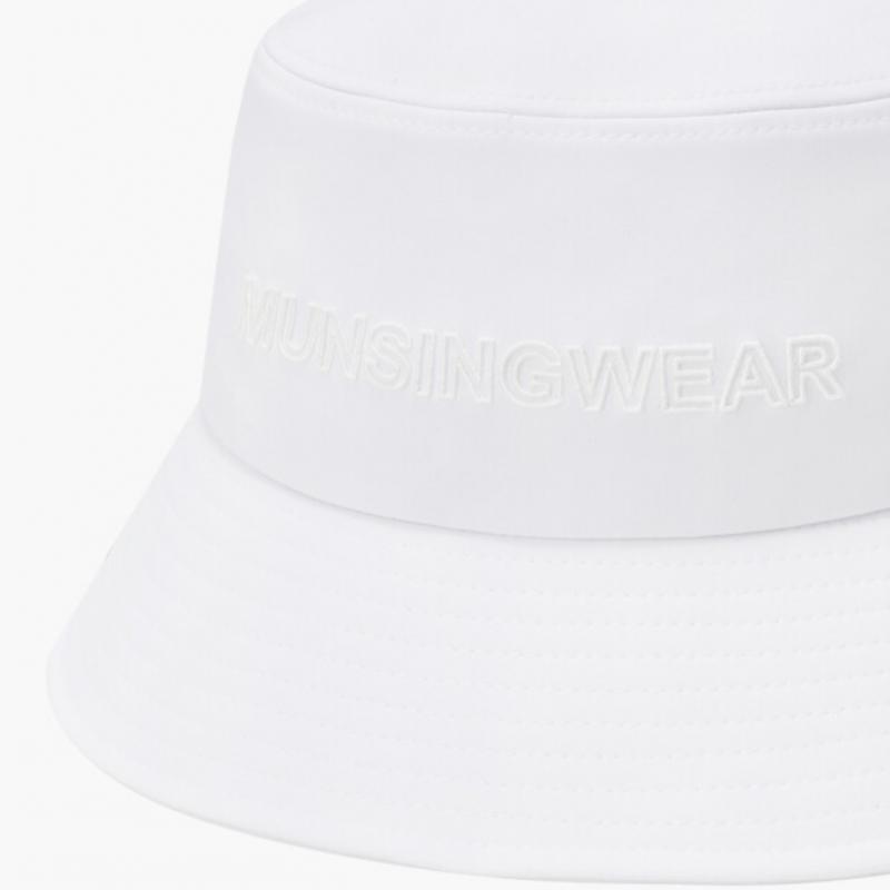MunSingwear Men S Signature Bucket Hat White Mr121mcp12