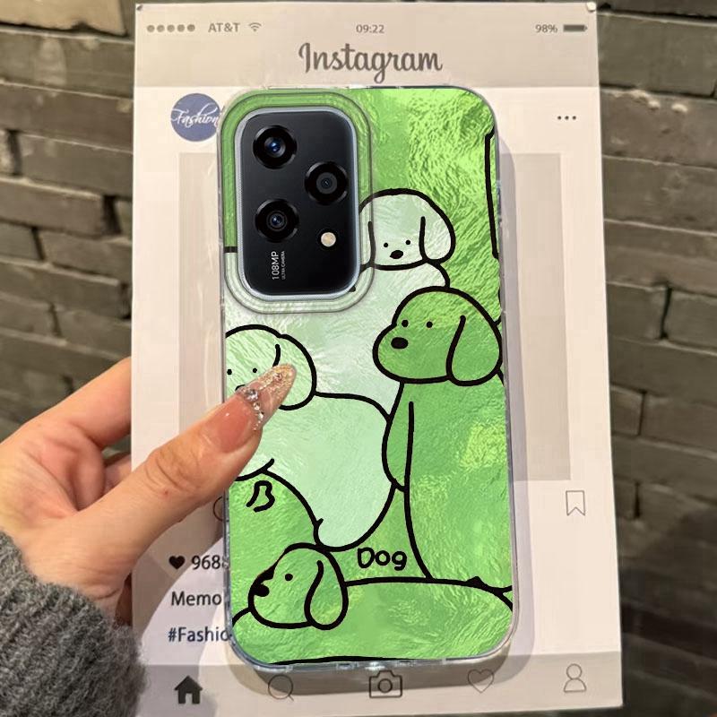 Couple Funny Dog Line Phone Case For Honor Magic7 Magic6 400 200 Lite 200Pro 200 Smart X9c X9a X8a X8b  X8c X7c Fundas Cover