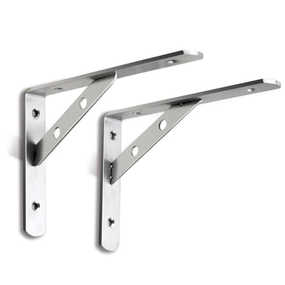 New Stainless Steel Shelf Bracket Right Angle Heavy Duty Shelf Support L-type Wall Mount Rack Support