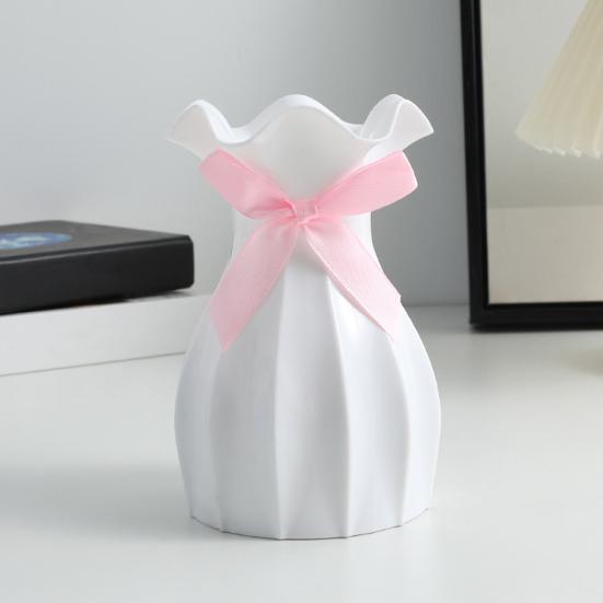 Flower Vase Simple Style High Strength Shatterproof Simulation Dried Flower Arrangement Modern Vase Desktop Decor