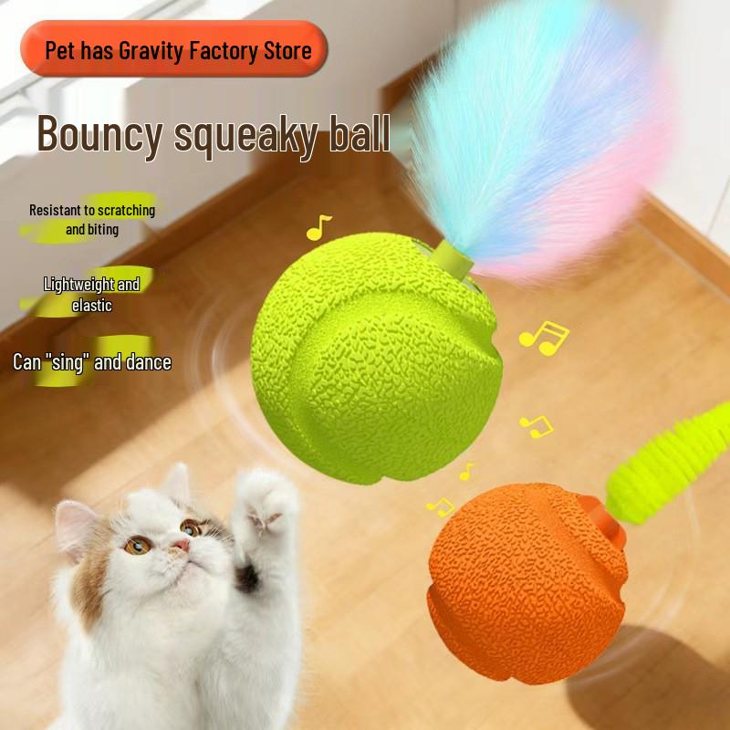 Cat Teasing Self-Amusement Bump Ball Toy: Bite-Resistant, Boredom Relief for Chasing Kittens