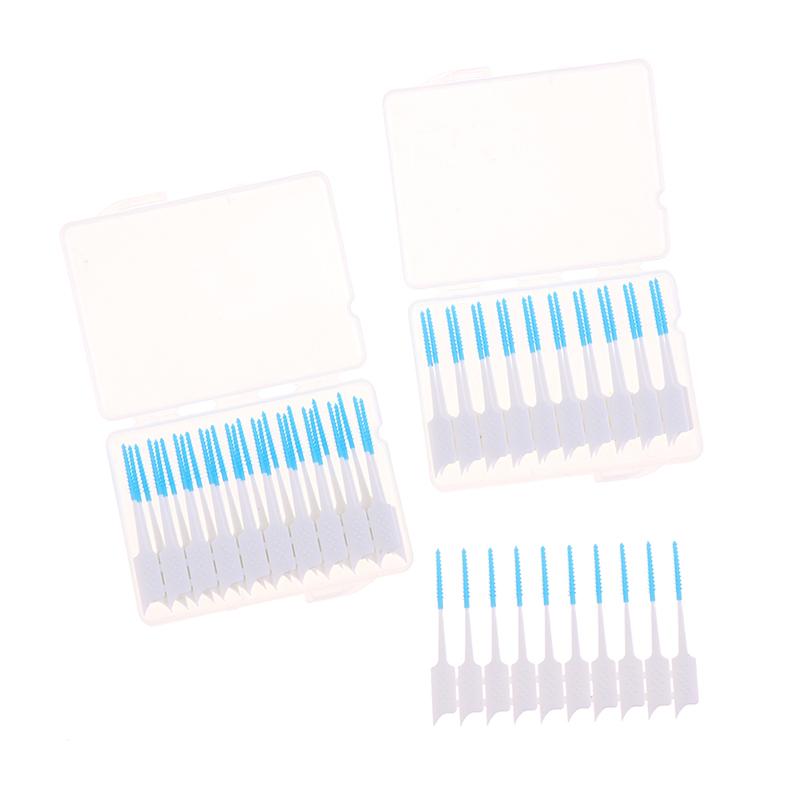 20/40Pcs Interdental Brush Cleaning Between Teeth Oral Care Toothpick Dental Tool Floss Orthodontic Oral Dental Hygiene Tool