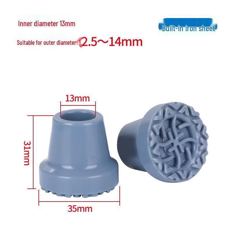 Non-slip Wear-resistant Quad Cane Rubber Feet Covers
