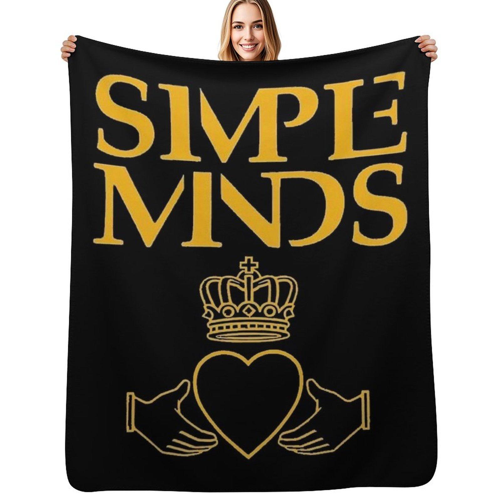 

Simple Minds Logo Triblend Throw Blanket Fluffy Cozy Throw Blanket for Home Decor 102x76cm(40x30in)
