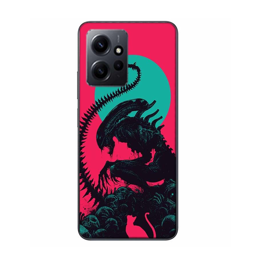 COOL A-Alien Xenomorph Phone Case For Redmi Note 14 15 Pro 5G 13 12 Pro Plus 11 11T 11E 11S 10 Pro 10S 9 9S Cover Cell Clear TPU