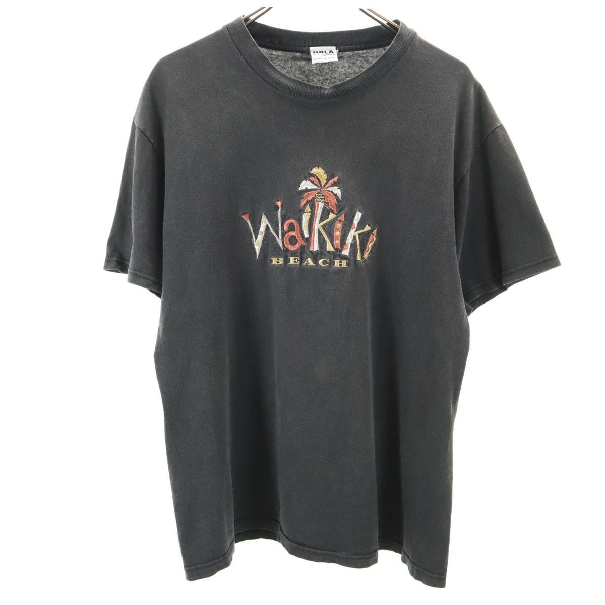 

HRLA LOS ANGELES Made in USA Short sleeve T-shirt M charcoal Men s Used