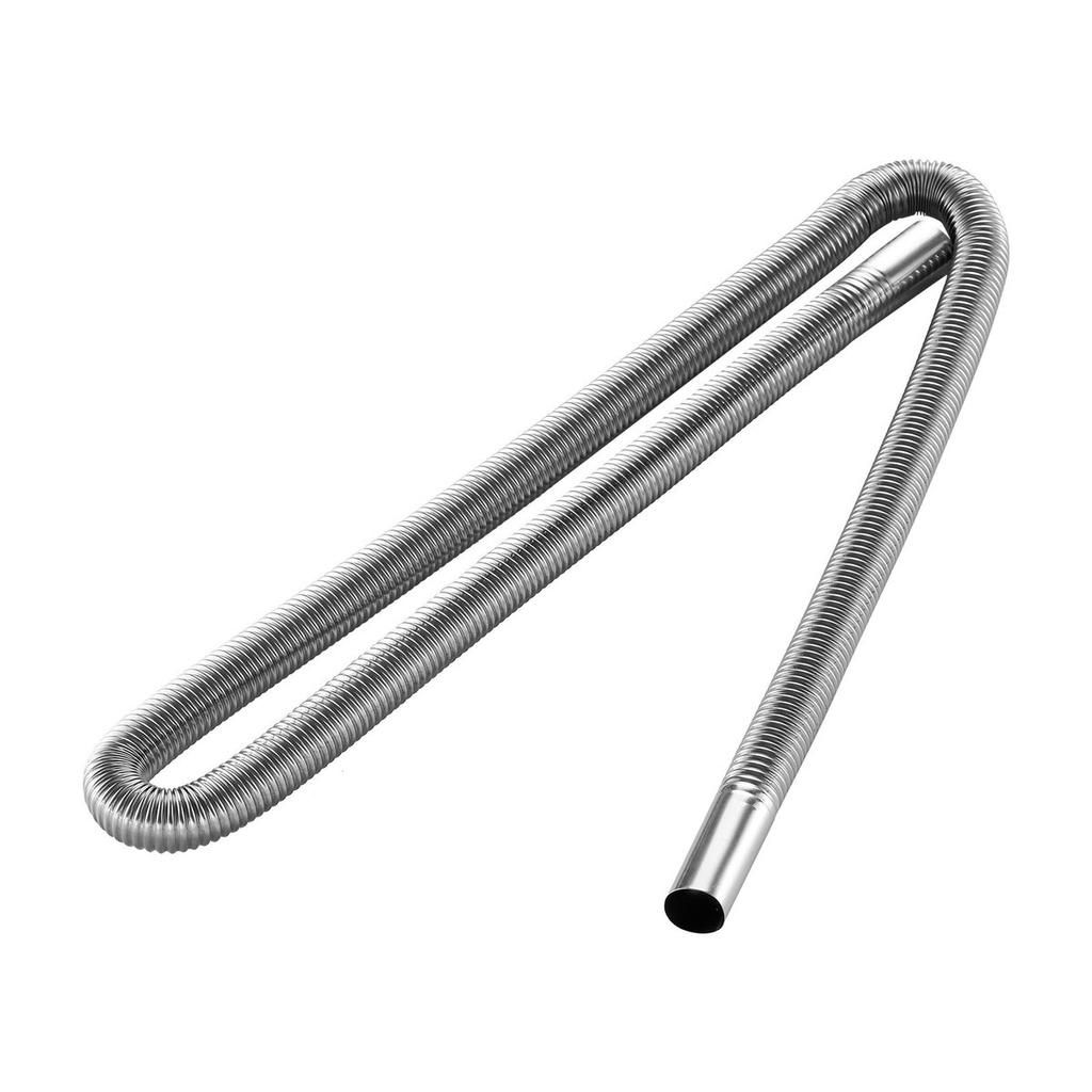 Exhaust Hose, 1490mm Stainless Steel Exhausts Hose, Diesel Heater Flexible Exhaust Pipe with 2 Hose Clamps, Exhausts Hoses Kit Diesel Heater