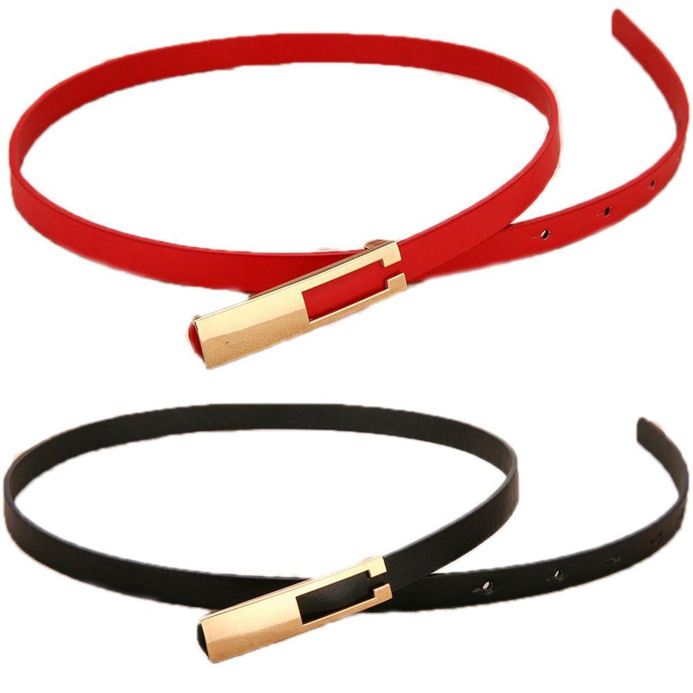 Thin Small Fine Belt Waist Decor Accessories Women Belts Leather Waistband Waist Belt Waist Band