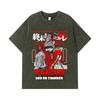 275 GSM Washed T-shirts 100% Cotton Record of Ragnarok V1 Thor Print Unisex Heavy Cotton T Shirt
